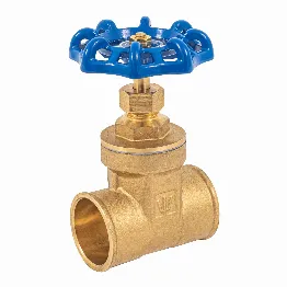 Válvula de compuerta de latón soldable de 1 1/4