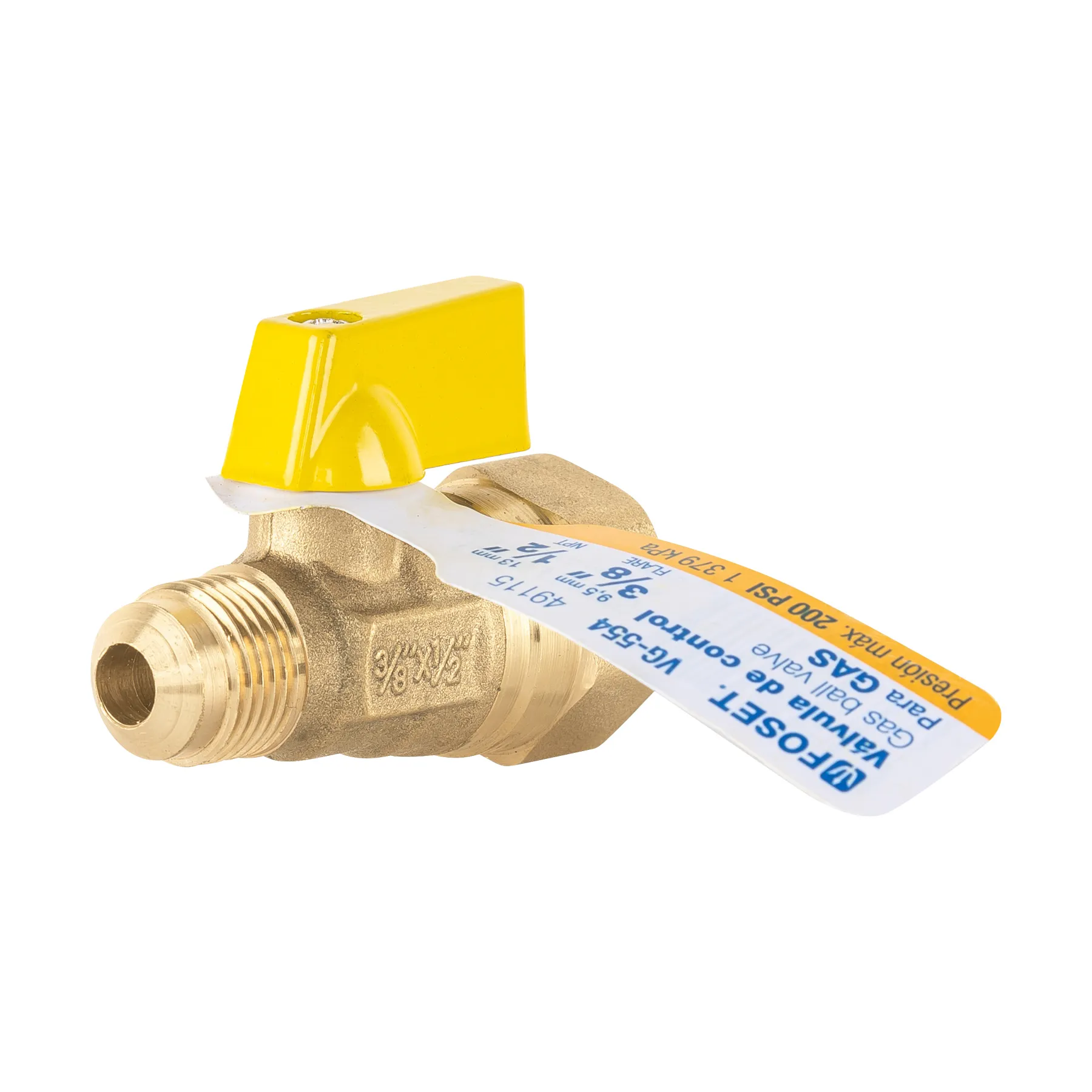 Válvula de control de latón para gas, 3/8 VG-554, Foto 3 Tienda en línea de herramientas Truper