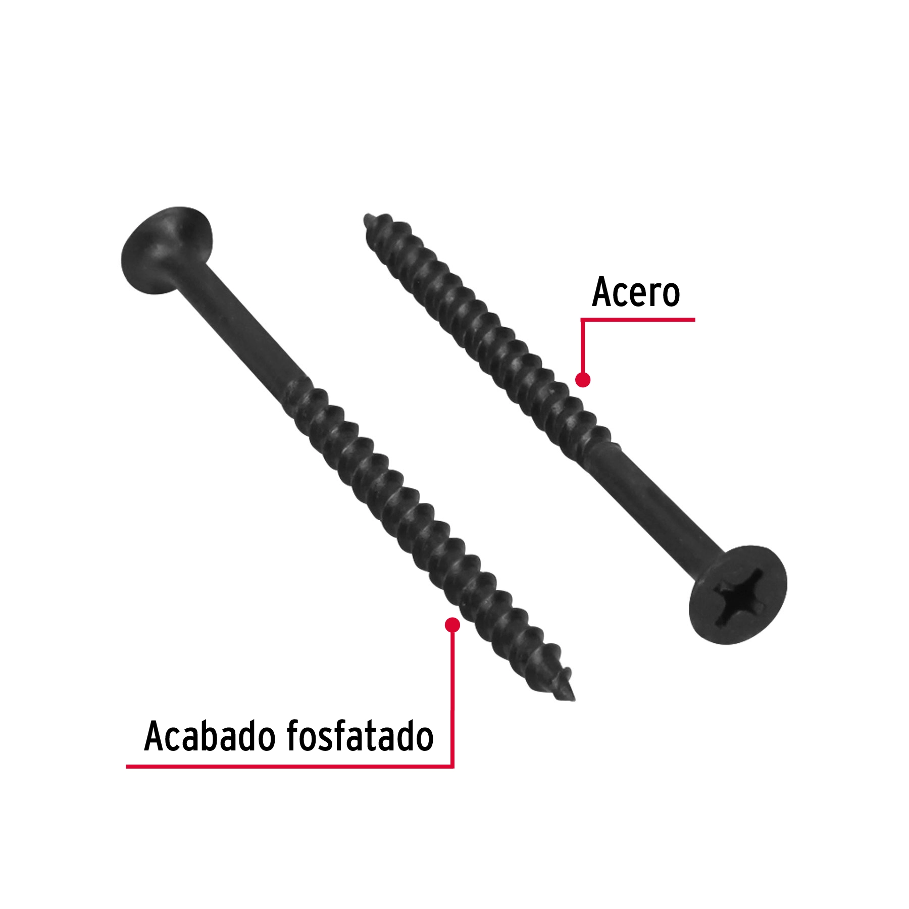 100 pijas #12 x 3-1/2'cabeza plana phillips multiusos