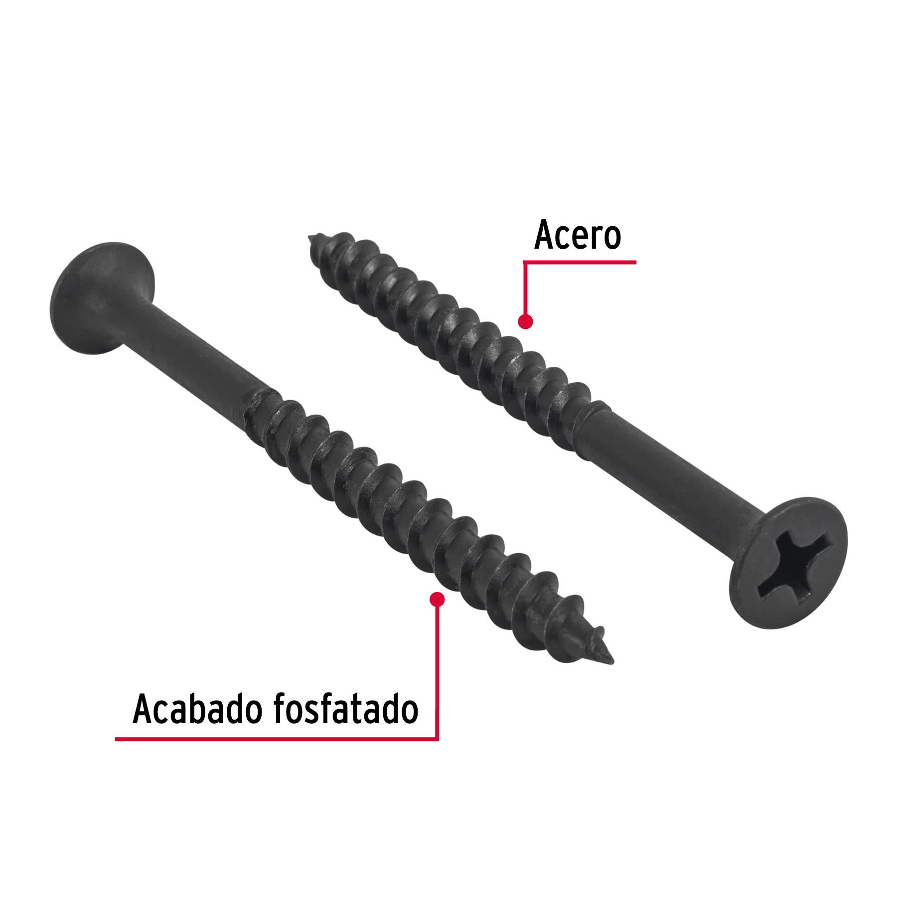 100 pijas #14 x 3'cabeza plana phillips multiusos