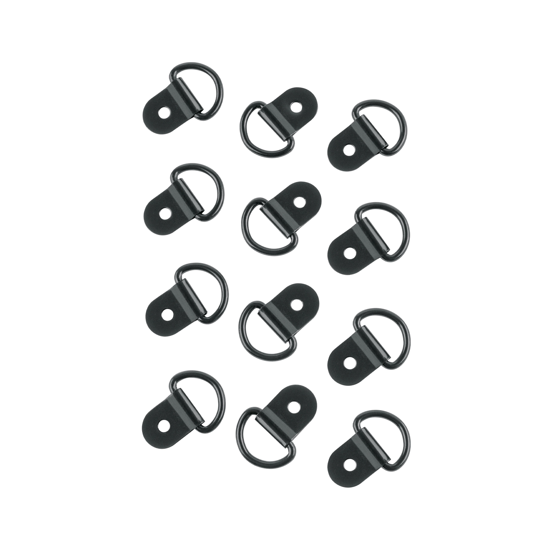 12 anclajes para amarre de carga, anillo en 'D' espesor 1/8'