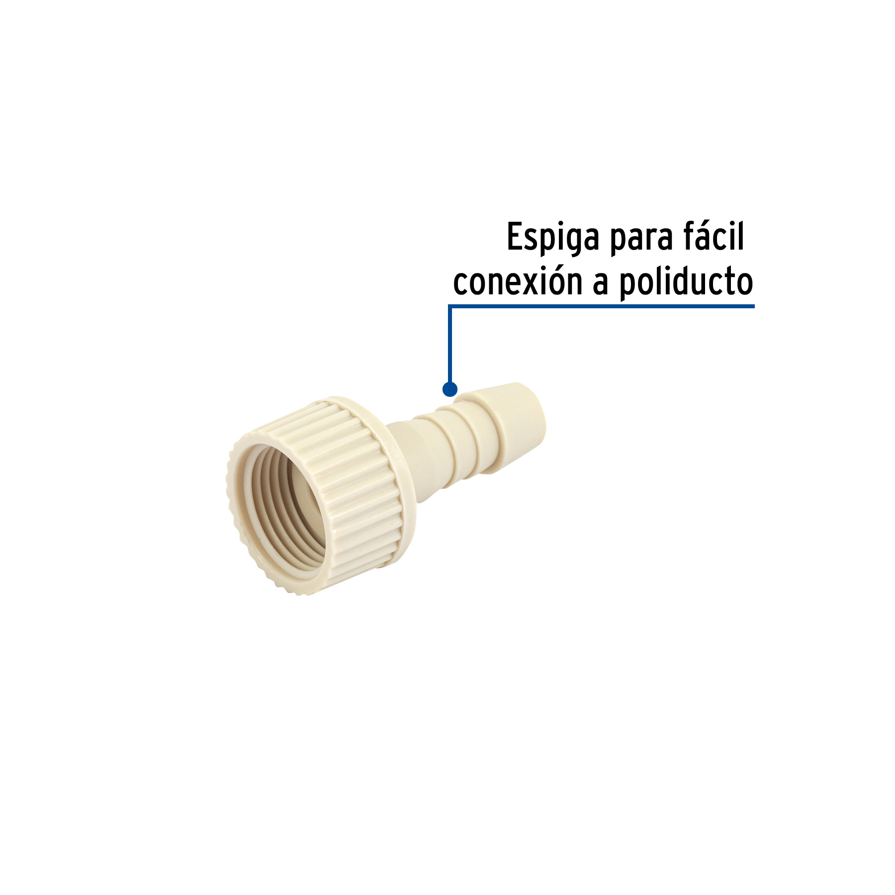 Adaptador hembra movible de polipropileno 3/4' x 1/2', FOSET