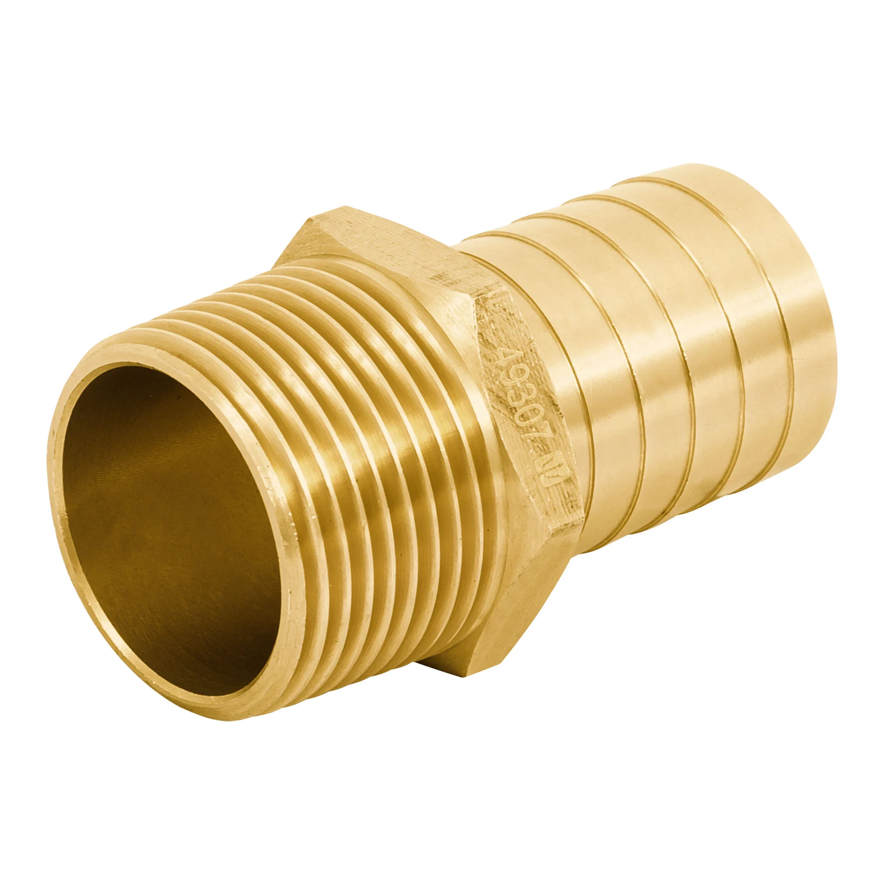 Adaptador macho de latón 1' para manguera, FOSET