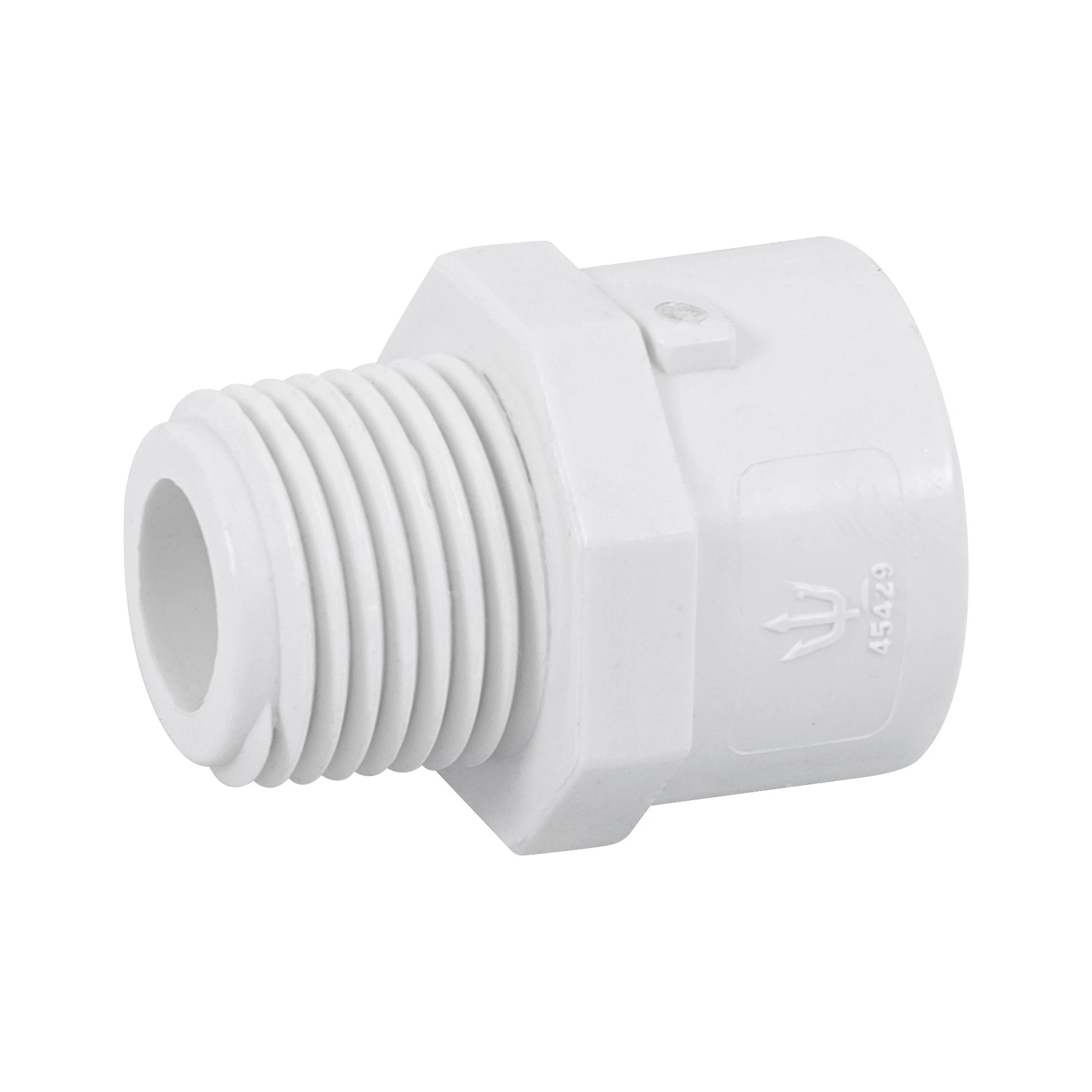 Adaptador macho de PVC de 1/2', FOSET