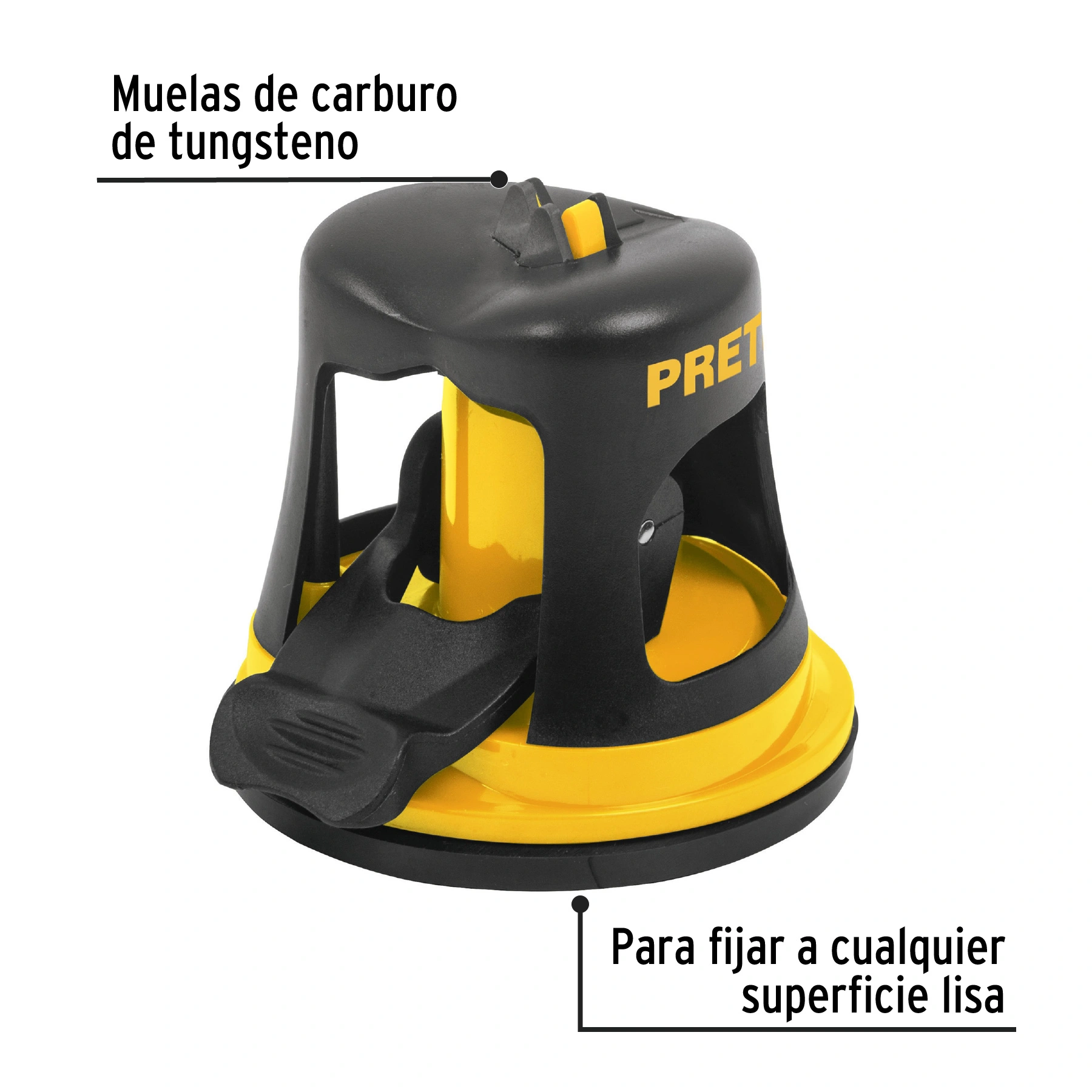 Afilador de cuchillos, cuerpo de ABS, PRETUL