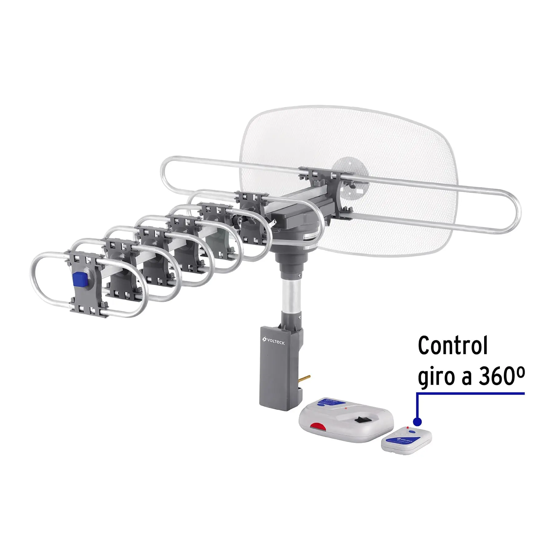 Antena aérea para HD TV, giratoria 360°, 16 dB, VOLTECK