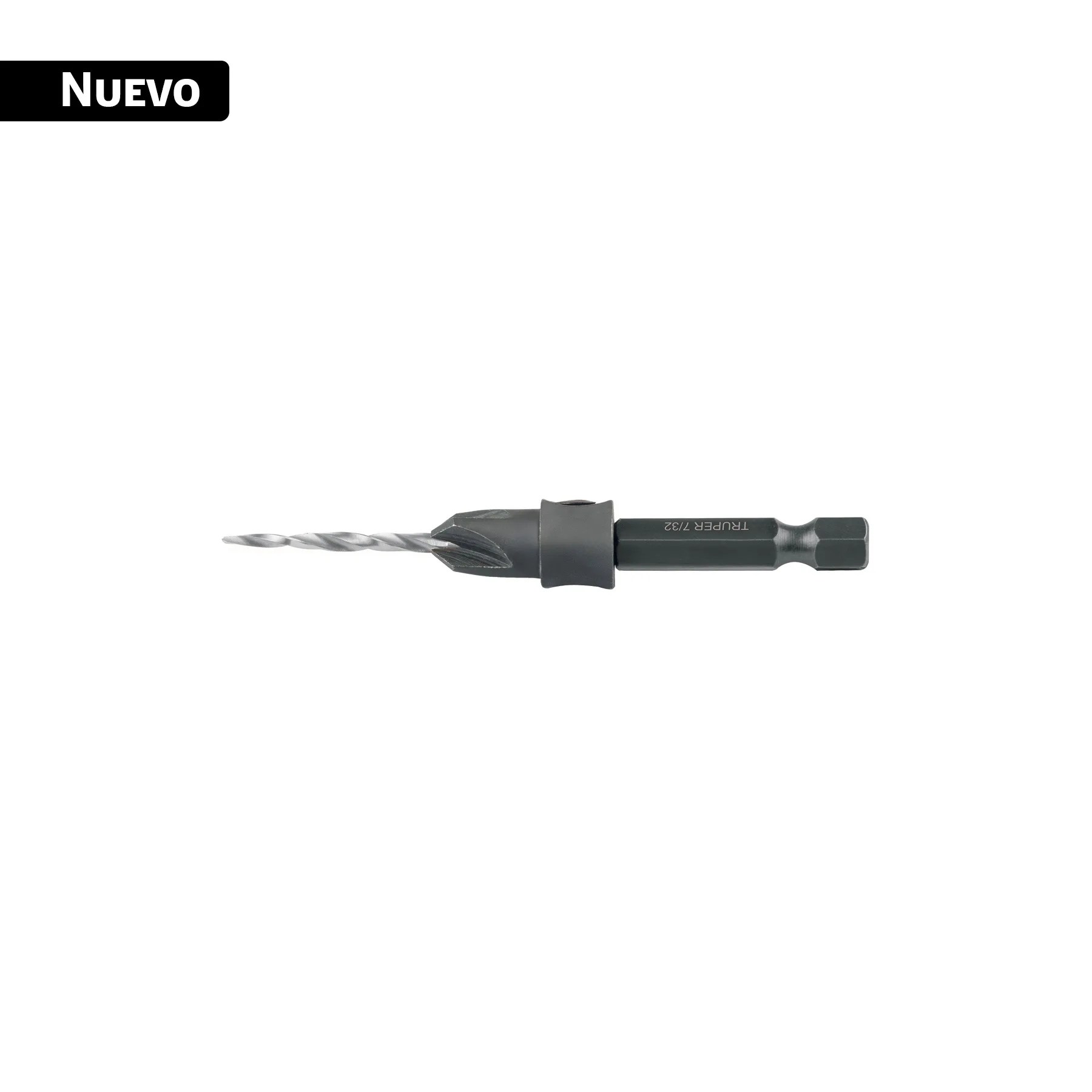 Broca avellanadora #4 para madera, 7/64', TRUPER