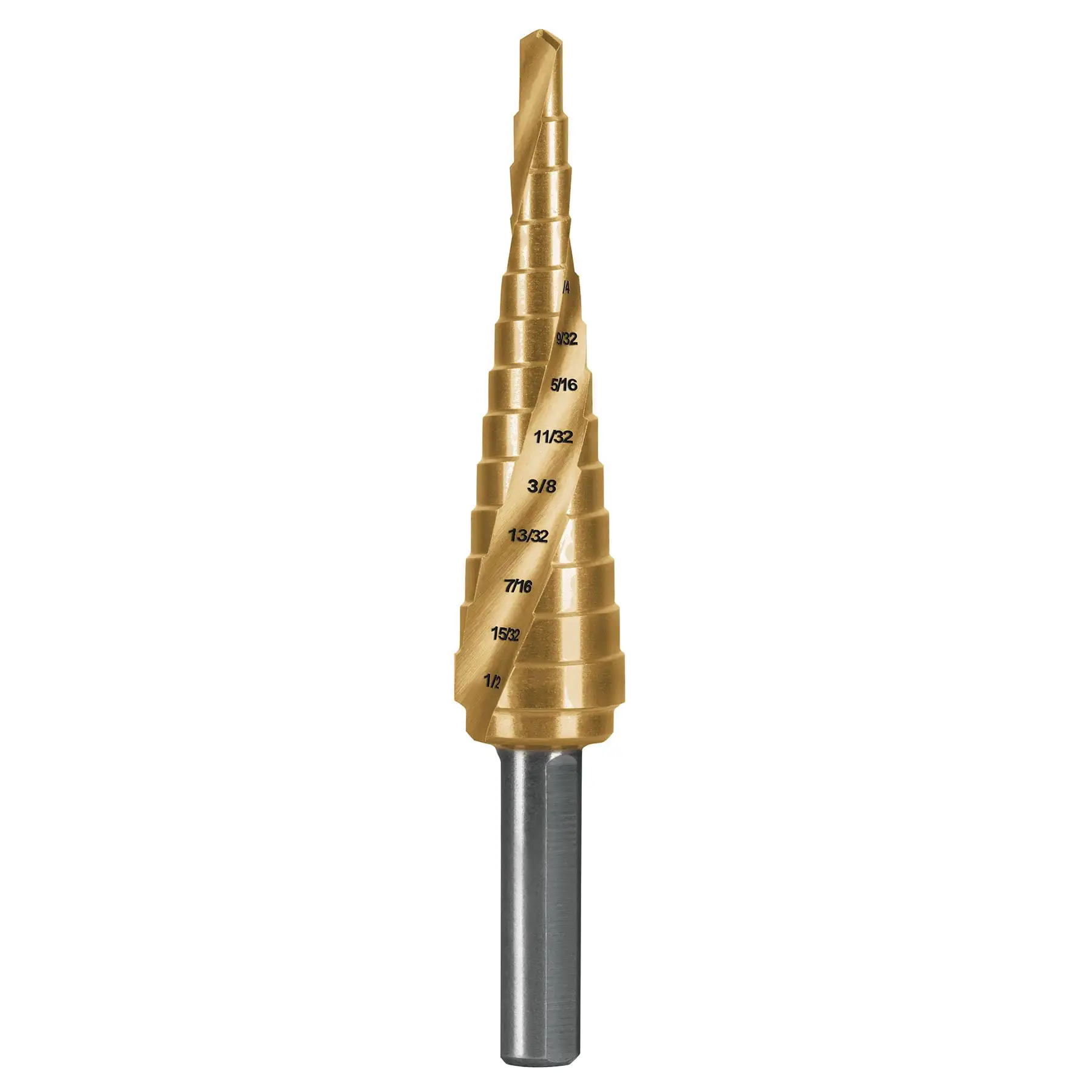 Broca escalonada titanio 13 escalones 1/8' a 1/2', EXPERT