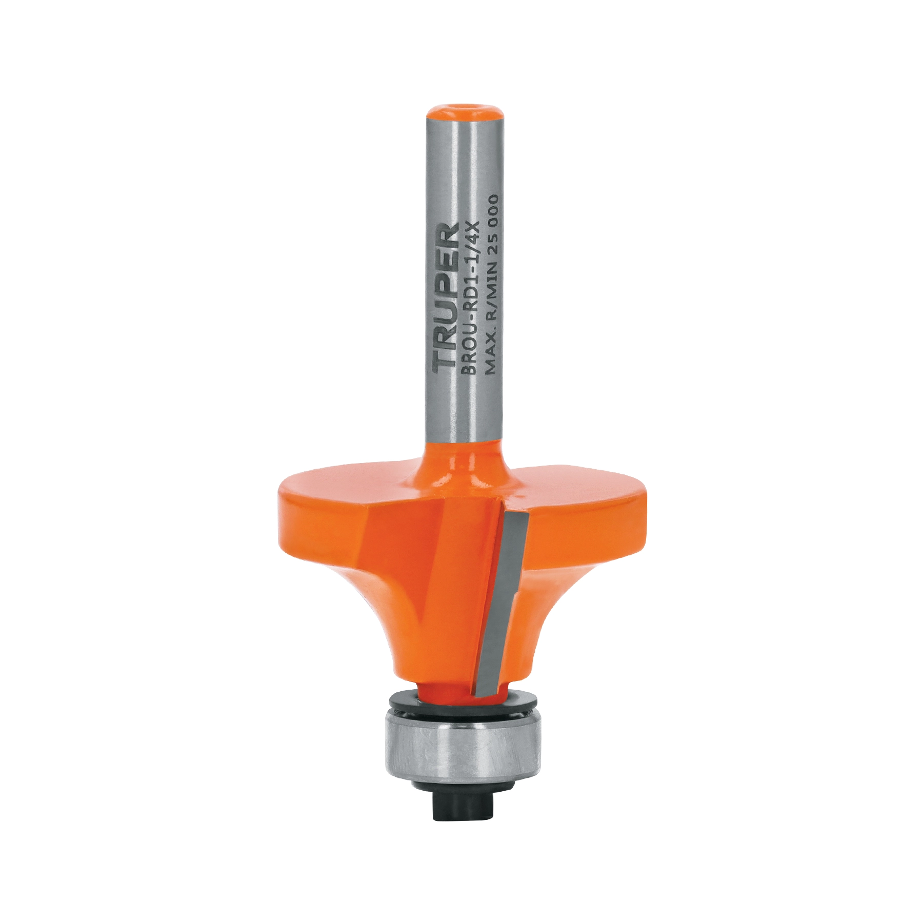 Broca para router, redondeado, 1-1/4' con balero, TRUPER