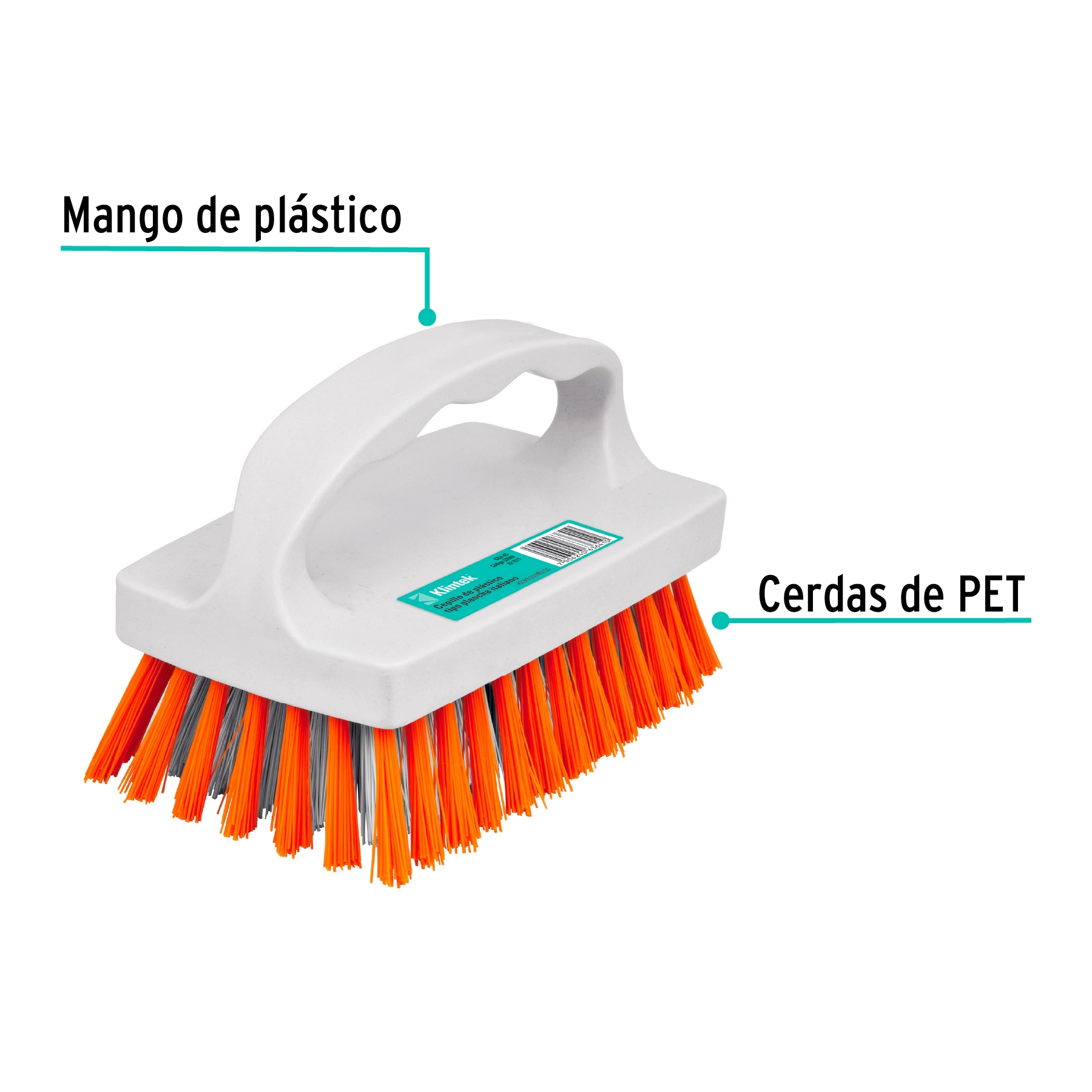Cepillo tipo italiano de plástico, KLINTEK