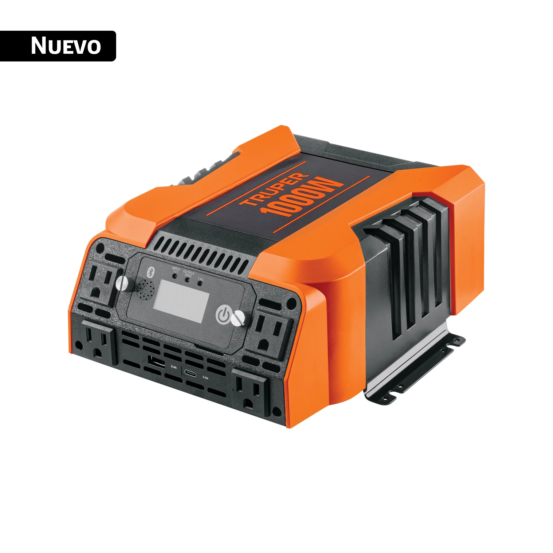 Inversor de corriente de 1000 W, puertos USB A y C, TRUPER