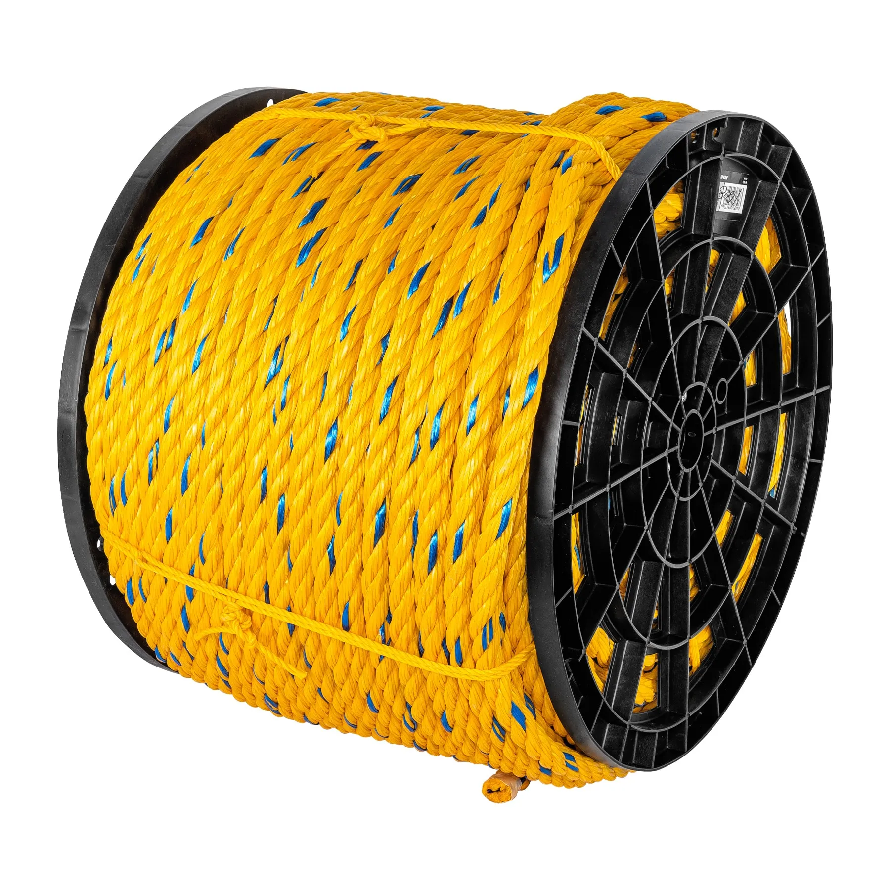 Kilo de cuerda amarilla de polipropileno 19mm, carrete 30kg