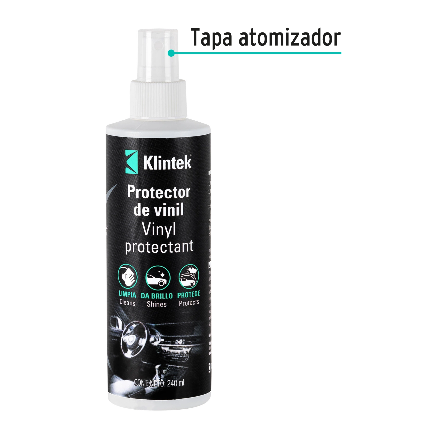 Líquido protector de vinil, 240 ml, KLINTEK