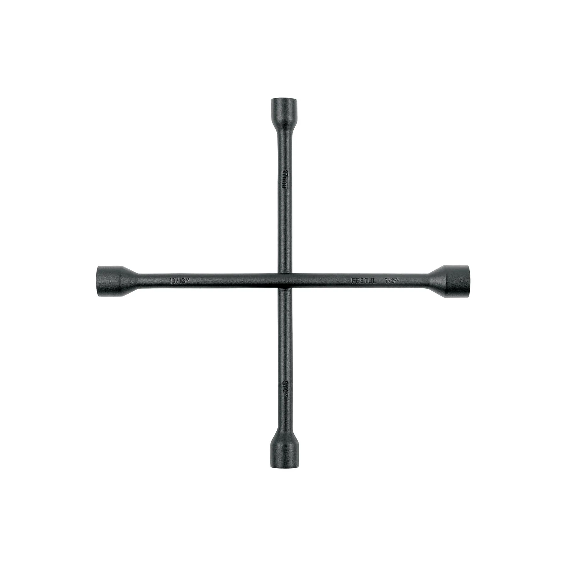 Llave de cruz 14', acabado negro mate, PRETUL