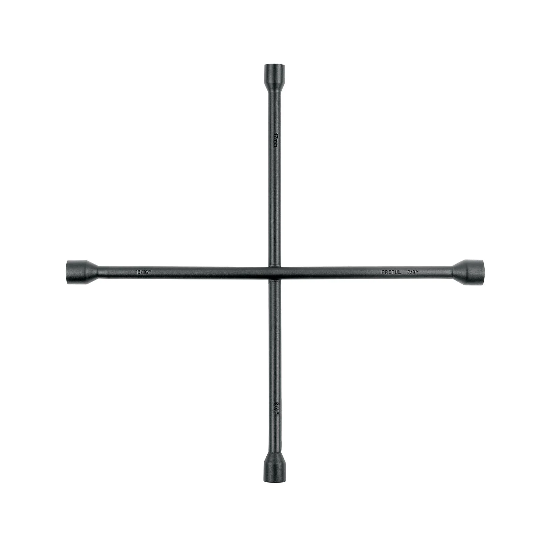 Llave de cruz 20', acabado negro mate, PRETUL